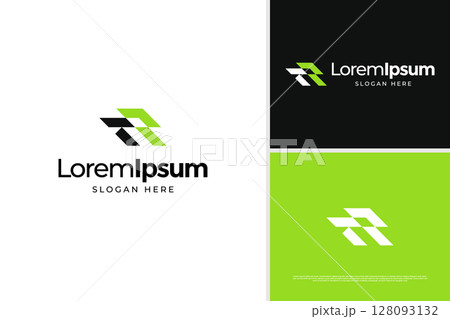 Letter F with R combination logo design. Business logo vector template 128093132