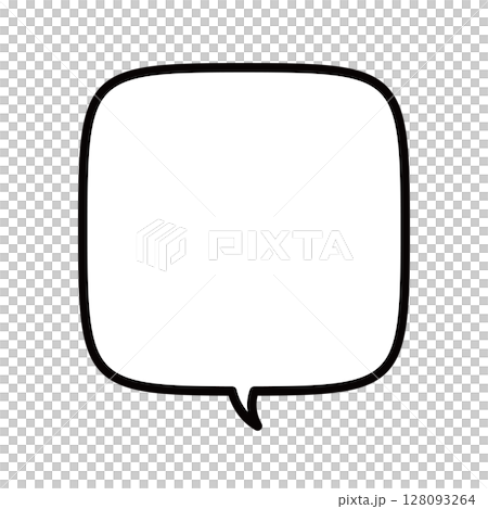 Vector illustration of a simple speech bubble Vector illustration of a simple speech bubble 128093264