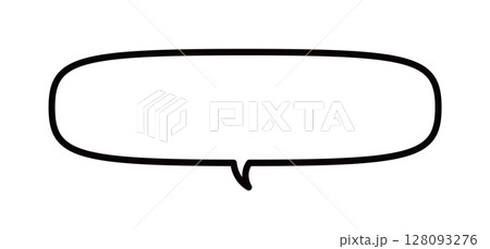 シンプルな吹き出しのベクターイラスト シンプルな吹き出しのベクターイラスト 128093276