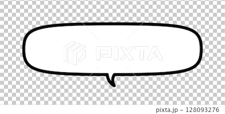 シンプルな吹き出しのベクターイラスト シンプルな吹き出しのベクターイラスト 128093276