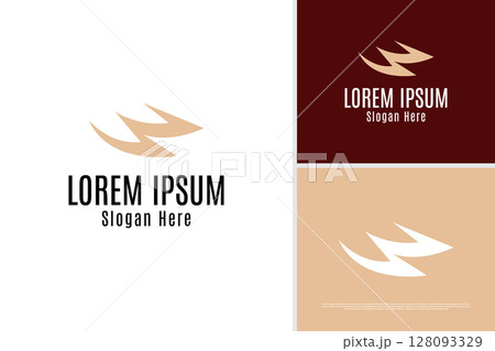 Luxury wing logo design vector illustration template 128093329
