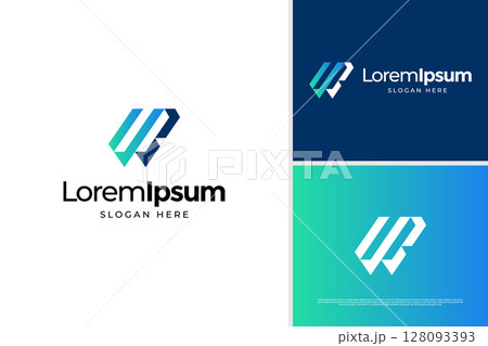 Creative letter W and B accounting logo design. Business logo design template Creative letter W and B accounting logo design. Business logo design template 128093393