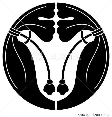 家紋です。割り瓶子と言います。 家紋です。割り瓶子と言います。 128093626