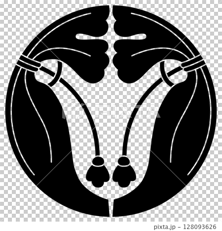 家紋です。割り瓶子と言います。 家紋です。割り瓶子と言います。 128093626