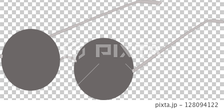 Illustration of round sunglasses 128094122
