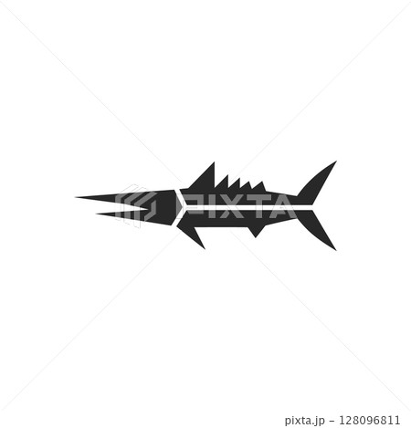 Pointed Fish Icon 128096811
