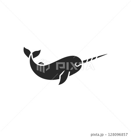 Curved Narwhal Icon 128096857