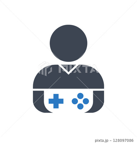 Gaming Controller Person Icon 128097086