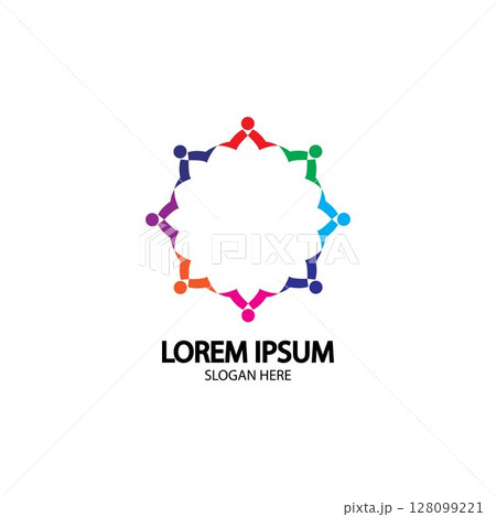 Community logo, Teamwork logo ,Group logo 128099221