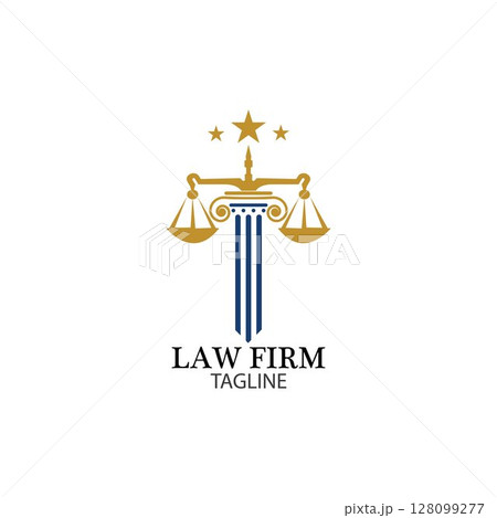 Law Firm logo and icon design template-vector Law Firm logo and icon design template-vector 128099277
