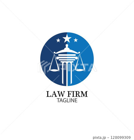 Law Firm logo and icon design template-vector Law Firm logo and icon design template-vector 128099309