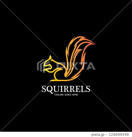 creative squirrel animal logo design icon symbol illustration-vector creative squirrel animal logo design icon symbol illustration-vector 128099349