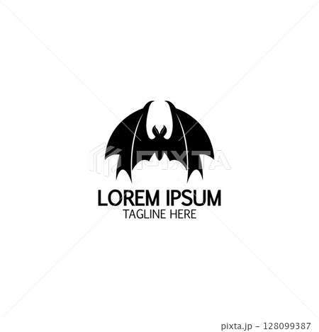 bat vector icon logo template 128099387