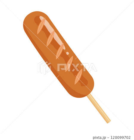 かわいいフランクフルトのイラスト 128099702