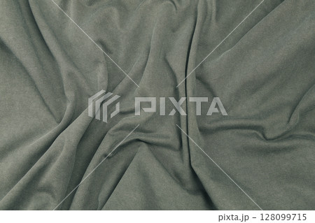 A detailed close-up texture background of cotton fabric 128099715