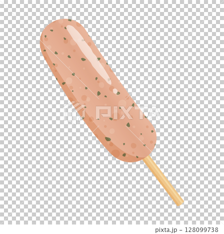 Cute herb frankfurter illustration_no browning 128099738