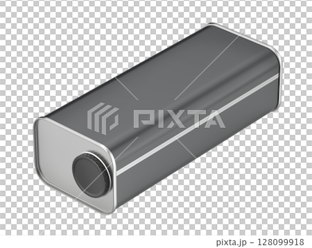 Blank square tin can for olive oil, motor oil or other liquids 128099918