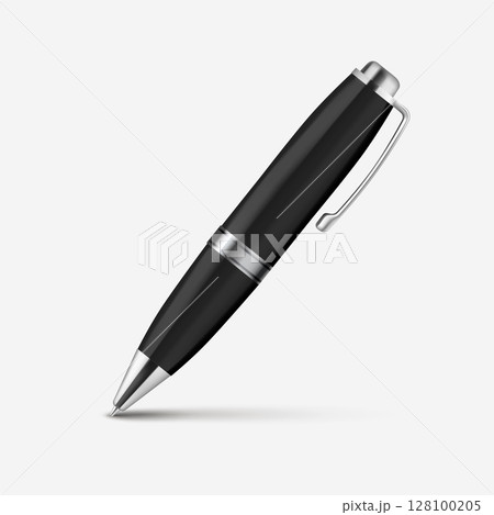 Realistic 3D Ballpoint Pen Icon 128100205