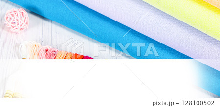 Fabric for embroidery. Color canvas in the shop for embroidery. Accessories for hobbies 128100502