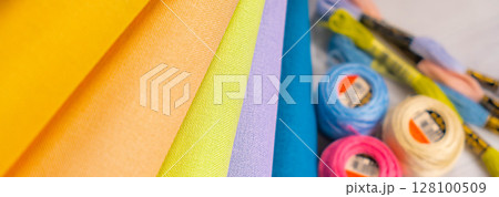 Fabric for embroidery. Color canvas in the shop for embroidery. Accessories for hobbies 128100509