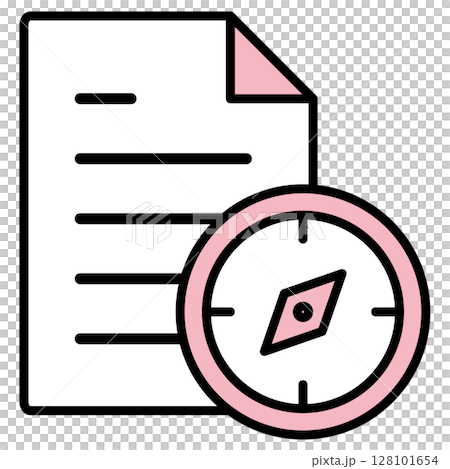 Illustration icon material: Compass file 158 128101654