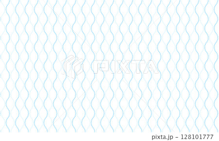 ロープのような太い青色の立涌模様 ロープのような太い青色の立涌模様 128101777