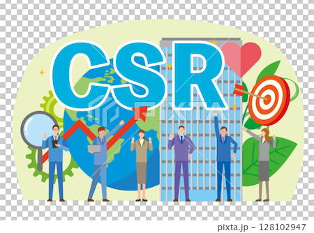 企業CSRのイメージイラスト 128102947