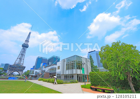 愛知県名古屋市、名古屋テレビ塔の風景 愛知県名古屋市、名古屋テレビ塔の風景 128105211