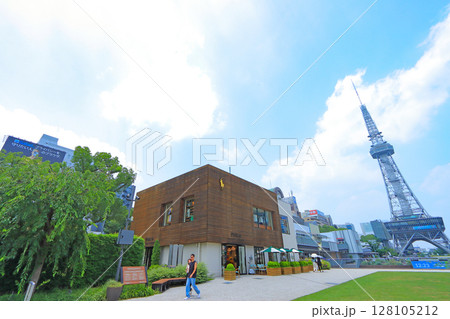 愛知県名古屋市、名古屋テレビ塔の風景 愛知県名古屋市、名古屋テレビ塔の風景 128105212
