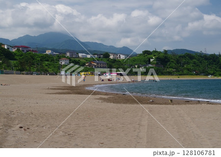 柏崎海浜公園 海水浴場 案内板 柏崎海浜公園 海水浴場 案内板 128106781