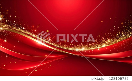 ラグジュアリーなレッド背景コピースペース素材 128106785