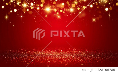 ラグジュアリーなレッド背景コピースペース素材 128106786