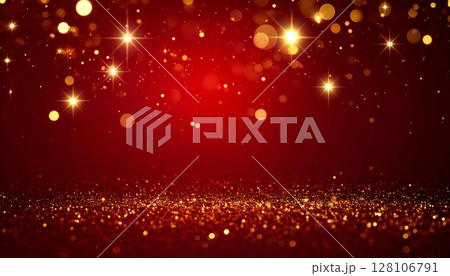 ラグジュアリーなレッド背景コピースペース素材 128106791