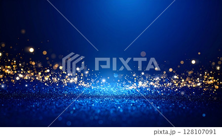 ラグジュアリーな青色背景コピースペース素材 128107091