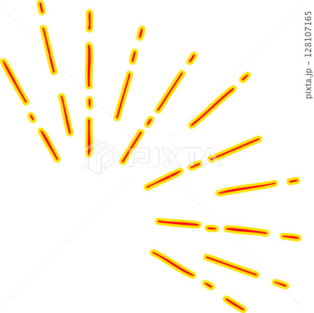 目立つ集中線。半円 128107165