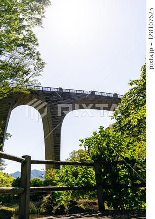 《七沢森林公園》新緑に包まれたアーチ橋(神奈川県厚木市) 《七沢森林公園》新緑に包まれたアーチ橋(神奈川県厚木市) 128107625