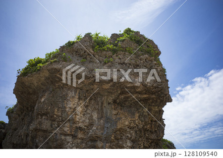 沖縄のシルミチューにある巨大な岩 128109540