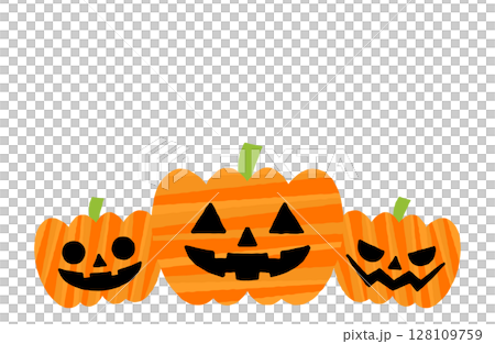 萬聖節南瓜向量插圖南瓜燈南瓜燈 128109759