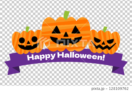 Halloween vector illustration pumpkin Halloween vector illustration pumpkin 128109762