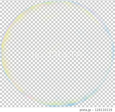 水彩のシャボン玉のイラスト 128110119