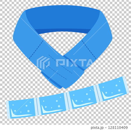 Neck cooler, heat stroke prevention, cool neck ring Neck cooler, heat stroke prevention, cool neck ring 128110409