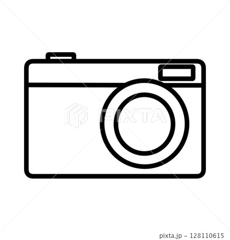 カメラのシンプルなアイコン カメラのシンプルなアイコン 128110615