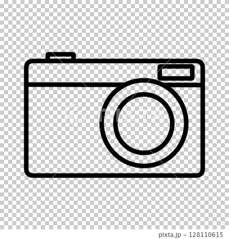 カメラのシンプルなアイコン カメラのシンプルなアイコン 128110615