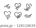 ハートとAのラインデザイン 128110639