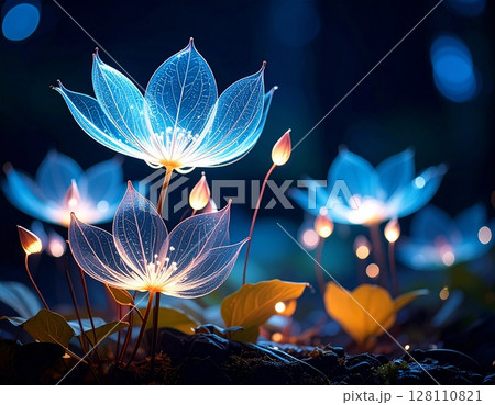 儚く光る神秘的な花17 128110821