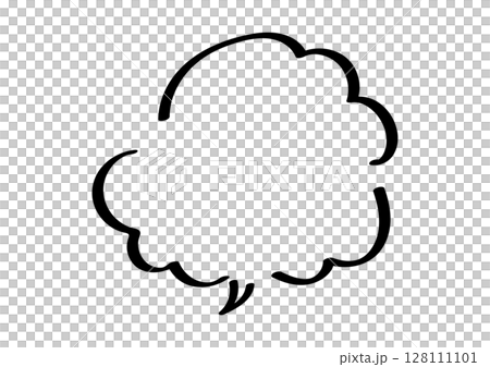 簡單的手繪對話泡泡素材 128111101