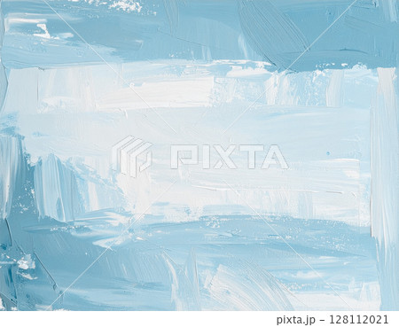 水色のペンキの背景 水色のペンキの背景 128112021