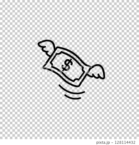浪費の線画アイコン、ドル、イラスト、素材、資料作り、背景なし 浪費の線画アイコン、ドル、イラスト、素材、資料作り、背景なし 128114432