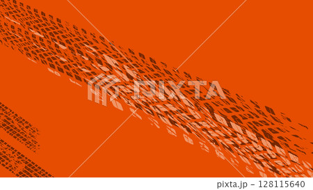 オフロード風タイヤトラックテクスチャ 128115640