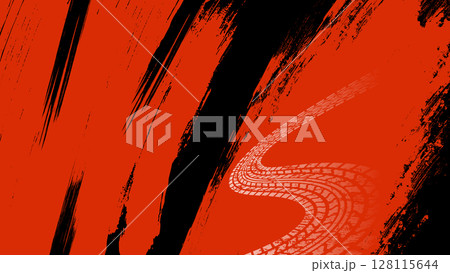 スピード感あるタイヤストローク素材 128115644